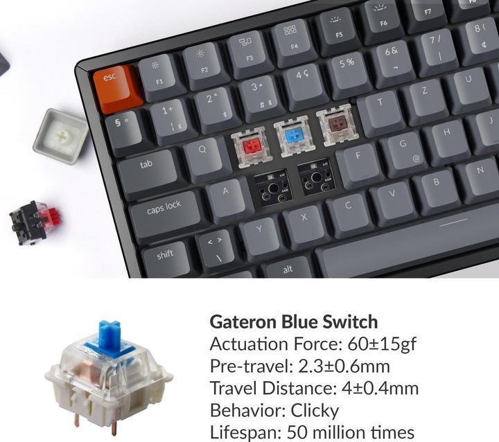 Actual product image Keychron K4 (CH, Wireless, Cable)