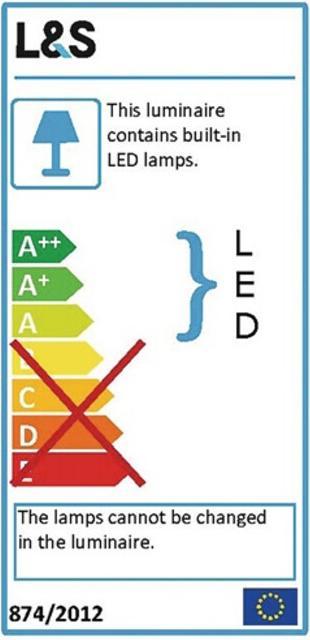 Energy Label L&S Recessed spotlight Super Spot S Emotion 12 V 2 W ( 3000550017 )