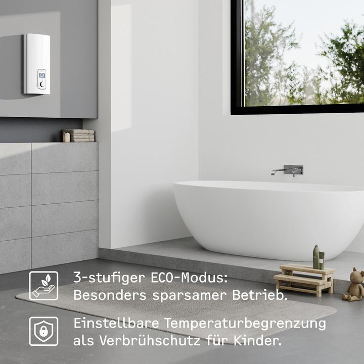 Produktbild Stiebel Eltron DEL 27 Plus Elektronischer Durchlauferhitzer, gradgenaue Temperatur dank 3i Technologie