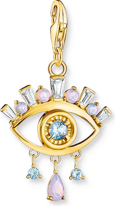 Produktbild Thomas Sabo Charm-Anhänger Blaues Auge Vergoldet (925er Silber)