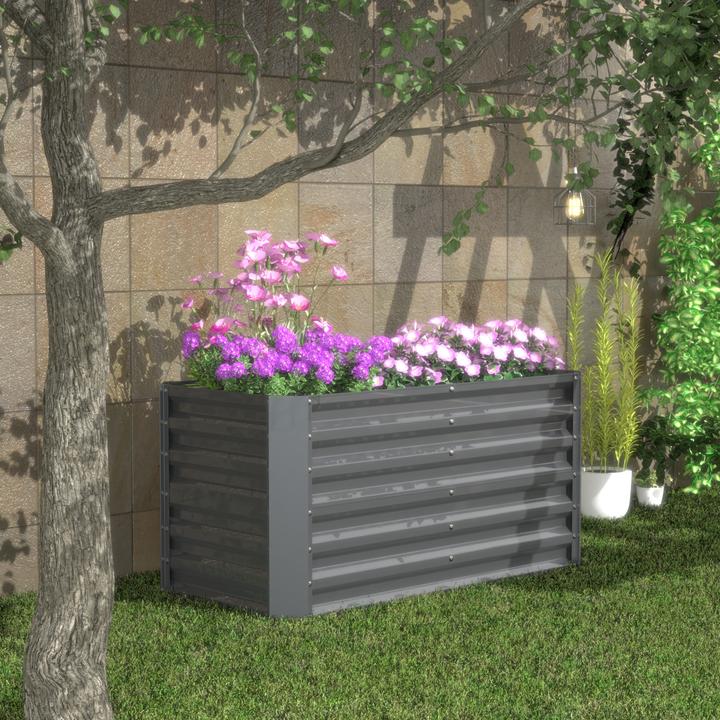 Actual product image VCM Metall Pflanzbeet Hochbeet 120x60 Galdo