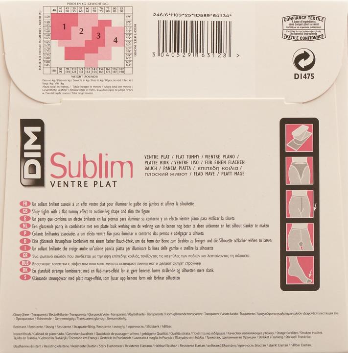Actual product image DIM Sublim Ventre Plat (15 DEN, 38 - 40)
