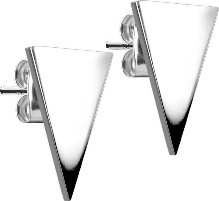 Image du produit Star Piercing Boucles d'oreilles argent triangle (Acier chirurgical 316L, sans laiton)