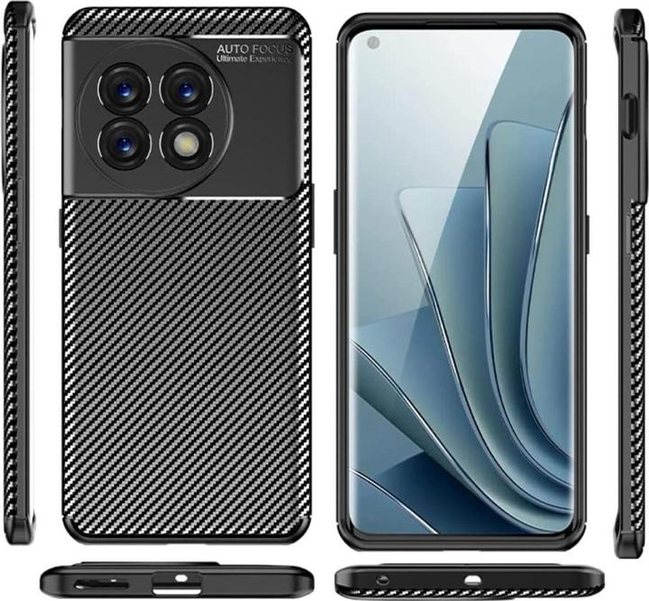 Actual product image Screenguard OnePlus 11 Cover Carbon Design TPU Case (OnePlus 11)
