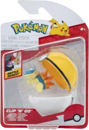 Actual product image Pokémon - Clip N Go Cyndaquil with Level Ball - (PKW4150)