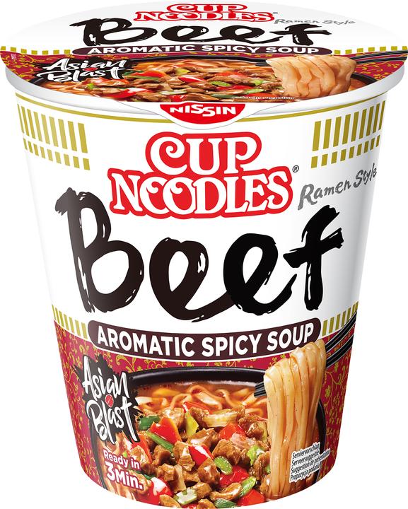 Produktbild Nissin Cup Nudeln Rindfleisch (64 g)