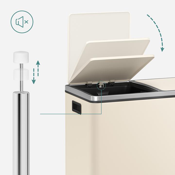 Actual product image Songmics Waste bin with lid and inner bin (60 l)