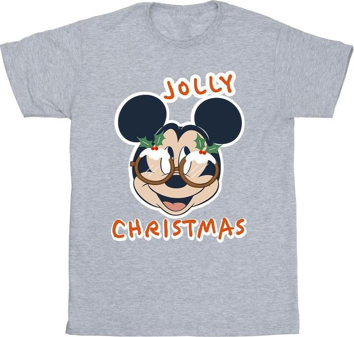 Produktbild Disney Mickey Mouse Jolly Christmas Glasses TShirt (XL)