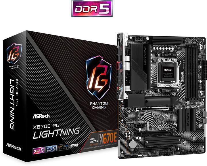 Produktbild AsRock X670E PG Lightning (AM5, AMD X670E, ATX)