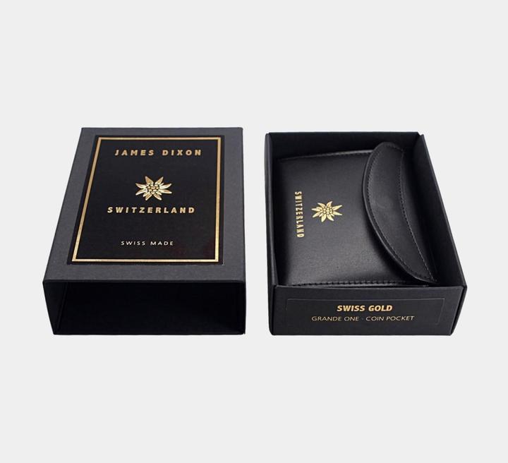 Produktbild James Dixon Grande One - Black/Gold Switzerland - Münzfach