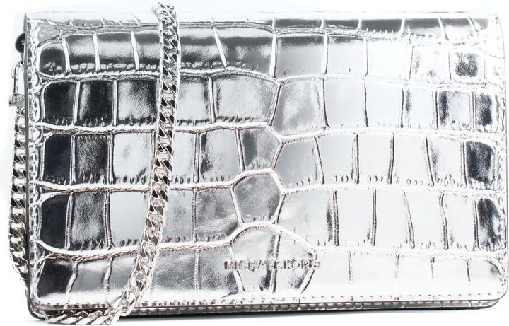 Michael Kors Shoulder Bag 32F4SJ6C8K-SILVER Grey 22 x 14 x 6 cm