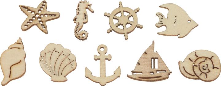 Image du produit Papermania Saupoudreuse en bois "Maritim", 45 pièces