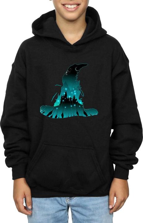 Immagine prodotto Hogwarts Silhouette Felpa con Cappuccio Ragazzi (152, 158)