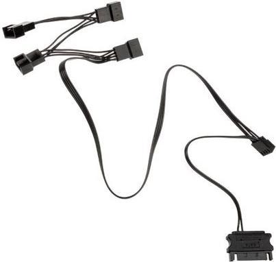 Immagine prodotto Kolink Cavo sdoppiatore per ventole 1-4 PWM - 35 cm, intrecciato, nero