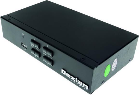Productafbeelding Dexlan HDMI 1.4 KVM-schakelaar, 4k UHD, USB, 4-voudig, Desktop