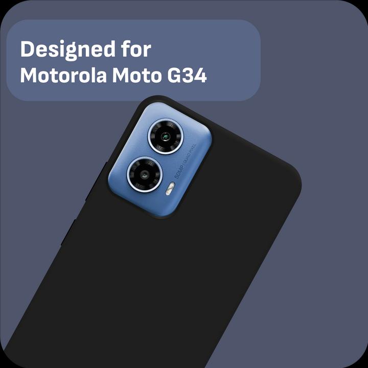 Produktbild Cazy Silikon Hülle Kompatibel mit Motorola Moto G34 - Soft TPU Schutz - (Motorola Moto G34)