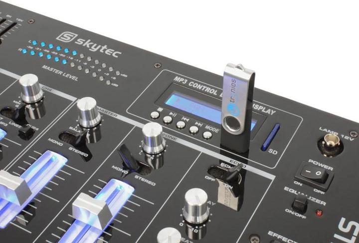 Image du produit Skytec Table de mixage pour DJ STM-3007 (Mélangeur de ligne)