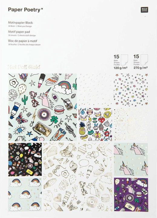Produktbild Rico Design Motivblock Paper Poetry Magical Summer 30 Blatt