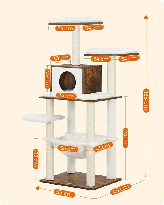 Produktbild Feandrea Tani (138 cm, Schwarz, Rustikales Braun)