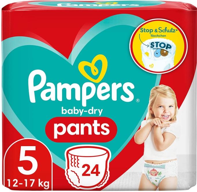 Produktbild Pampers Baby-Dry Pants (Gr. 5, Halbmonatsbox, 24 Stück)