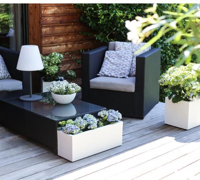 Actual product image EDA Plastiques Planter EDA Graphit Up Rectangular (30 cm)