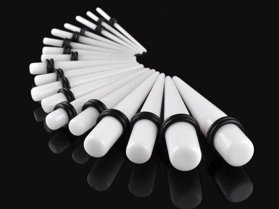 Image du produit Hermex 20mm Plug Oreille Expander Piercing en Bioplastique Blanc - Blanc (Silicone, Acrylique)