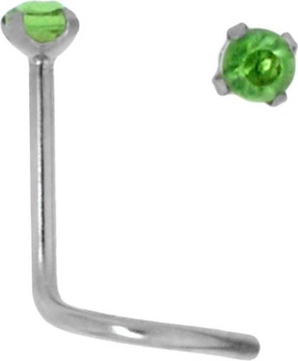 Produktbild Bijouteria Nasenpiercing (Chirurgenstahl 316L, Kristall)
