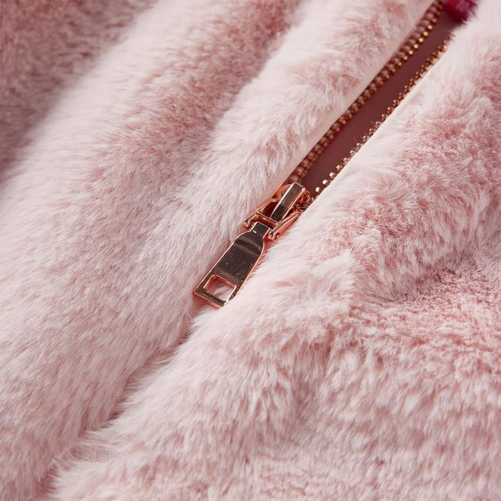 Image du produit VidaXL Veste pour enfants en fausse fourrure Rose tendre 116,Matériau : fausse fourrure (100 (116)