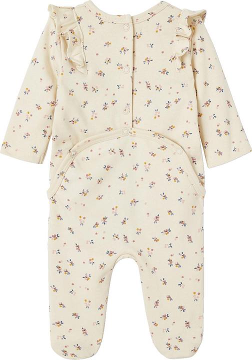 Produktbild Vertbaudet Baby Strampler mit Rüschen & Blumen, Öffnung hinten Oeko-Tex (62)