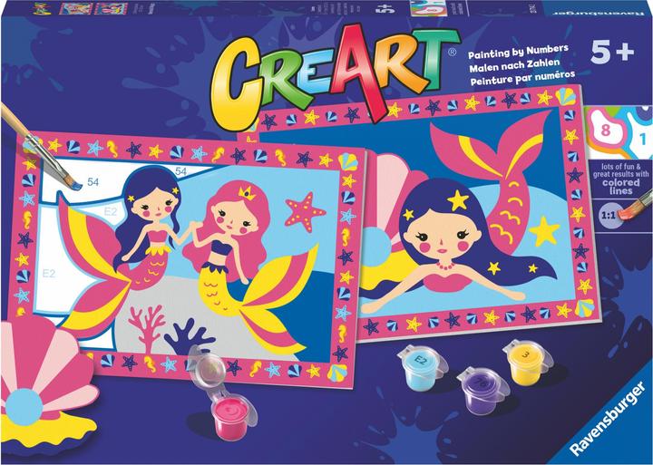 Actual product image Ravensburger Painting by numbers - Enchanting mermaids