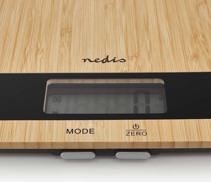 Immagine prodotto Nedis Bilancia da cucina digitale Legno/Plastica Legno Legno