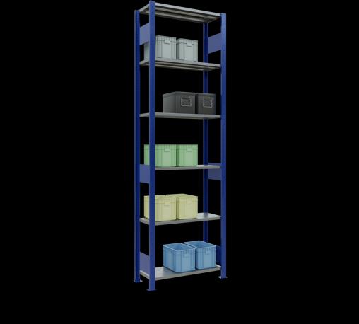 Actual product image Schulte Lagertechnik MULTIplus150 basic racking system with length ledgers