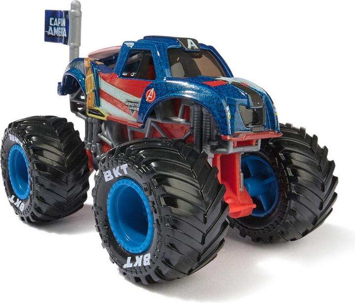 Monster Jam 1:64 Marvel Single Packs - Captain America