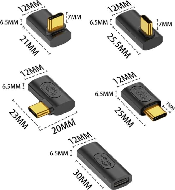 Actual product image PowerGuard USB C – USB C Adapter (USB 4.0)