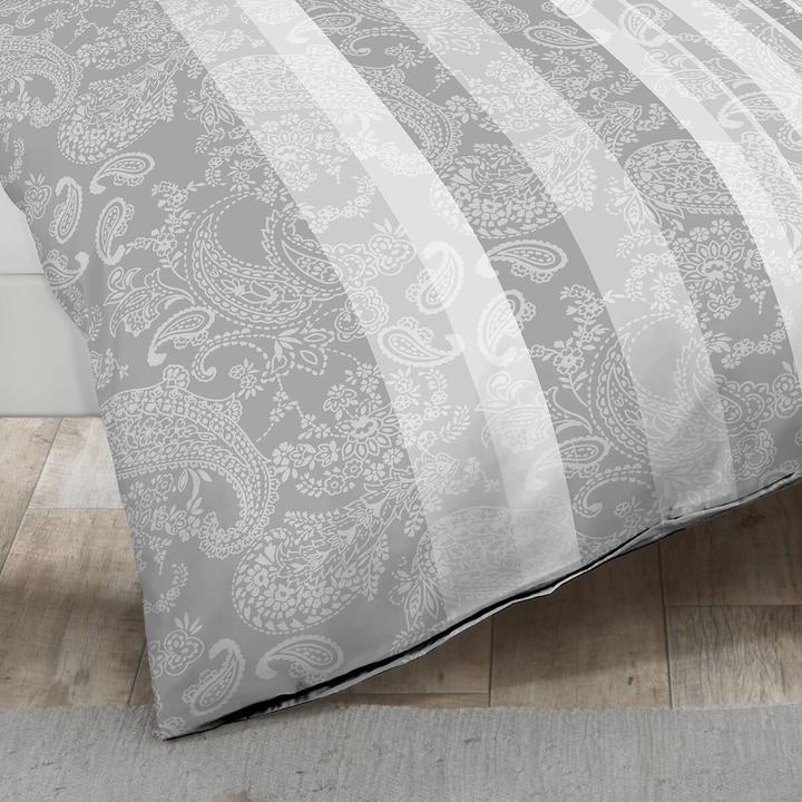 Actual product image Kaeppel Interlock Jersey Bettwäsche Firenze silber (Duvet cover, 135x200 cm (80x80 cm))