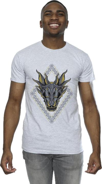 Actual product image Game of Thrones Mens Dragon Pattern T-Shirt (XXL)