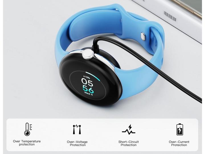Actual product image PowerGuard Magnetic USB-C charging cable for Google Pixel Watch 2