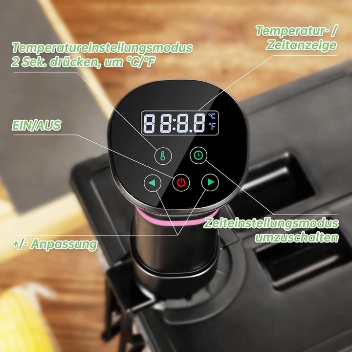Actual product image Vpcok Direct Sous Vide Stick mit LCD Touchdisplay