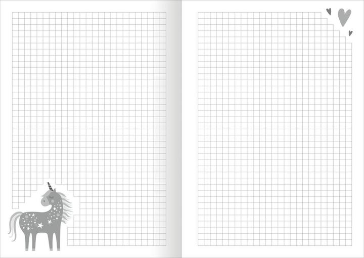 Image du produit Mes notes - Licorne (A5, Quadrillé)