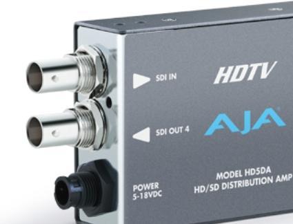 Actual product image AJA HD5DA HD/SD distribution amplifier