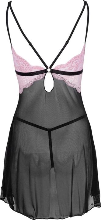 Produktbild Cottelli Collection Babydoll schwarz/rosa (XL)