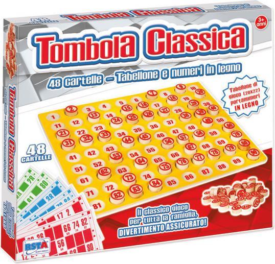 Actual product image Rs Toys Tombola tabellone in legno 48 cartelle