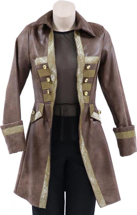 Actual product image Magic by Freddie Ladies Pirate Coat Double Face, Faux Leather (XS)