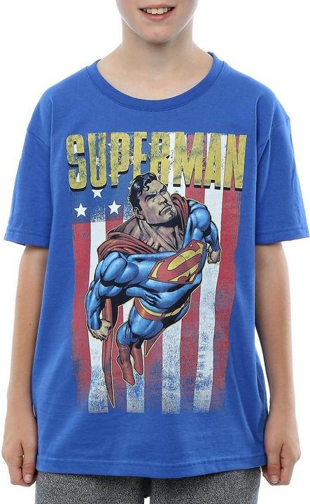 Actual product image Superman Boys Flight Cotton T-Shirt (140, 146)
