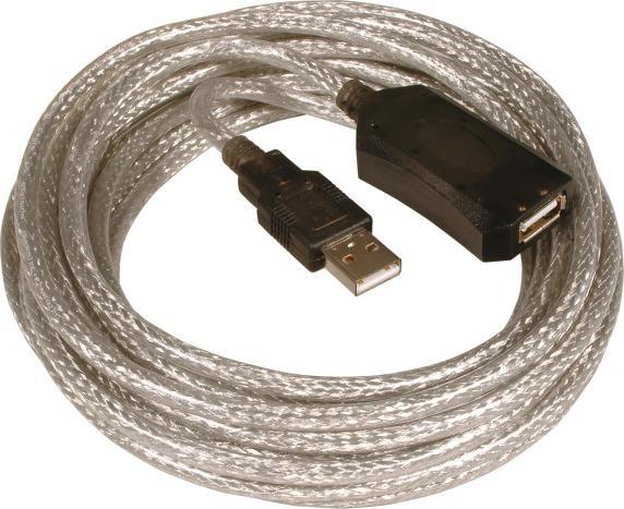 Immagine prodotto EFB Elektronik Cavo ripetitore USB2.0 5m attivo Cavo di prolunga USB-A femmina a USB-A maschio USB2.0, attivo Con 5 (5 m, USB 2.0)