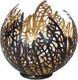 Produktbild IKO Metall-Teelichthalter schwarz/gold h=12cm