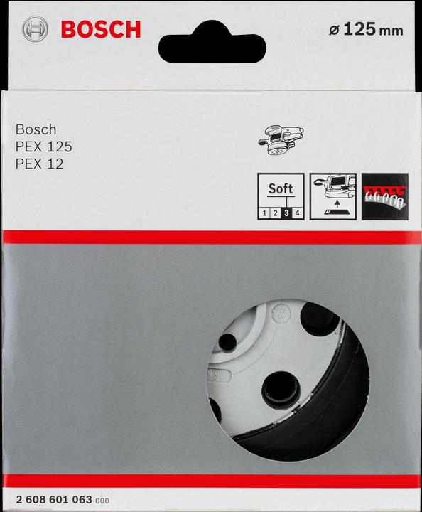 Actual product image Bosch Professional Zubehör Sanding disc soft, 125 mm, for PEX 12, PEX 12 A, PEX 125 (Soft)