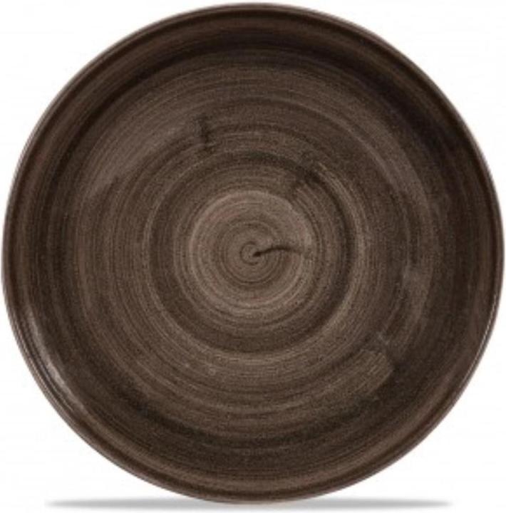 Actual product image Churchill Stonecast Patina Iron Black plate coupe flat 21.7cm (1 x, 21.70 cm)