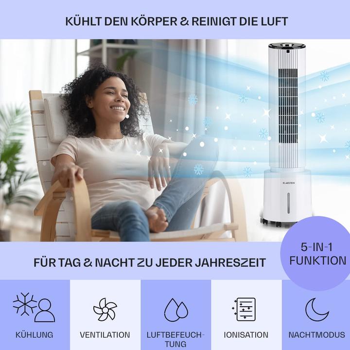 Produktbild Klarstein Mobiler Luftkuehler, 5-in-1 Weiss
