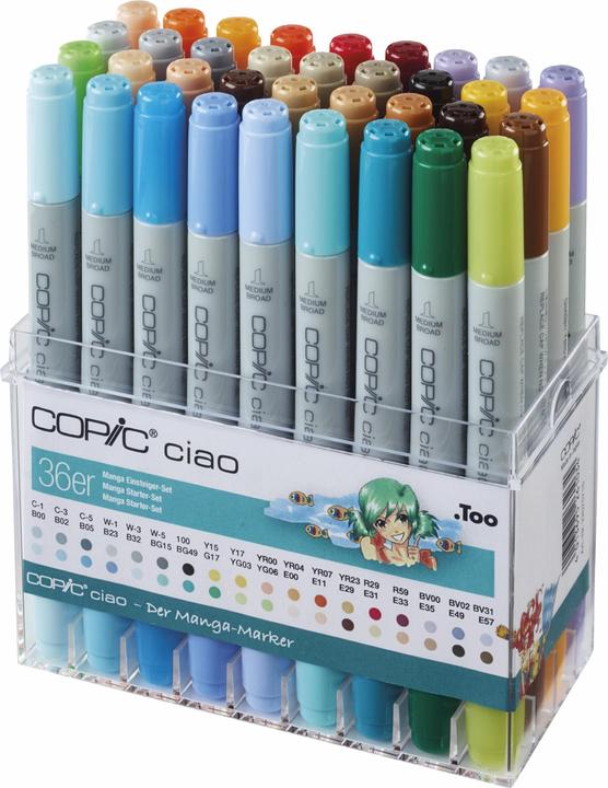 Produktbild Copic Grafikmarker Manga (Mehrfarbig, 36 x)